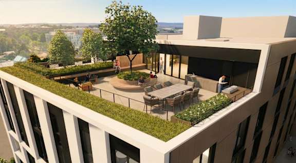 Aerial Rooftop View at Haven, Vancouver, BC