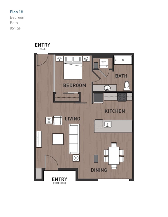 1 bed 1 bath K at Ravello Apartments, Redmond, WA