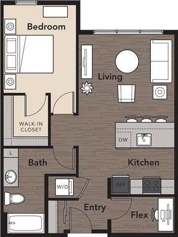2 bed 2 bath B at Kirkland Crossing Apartments, Kirkland