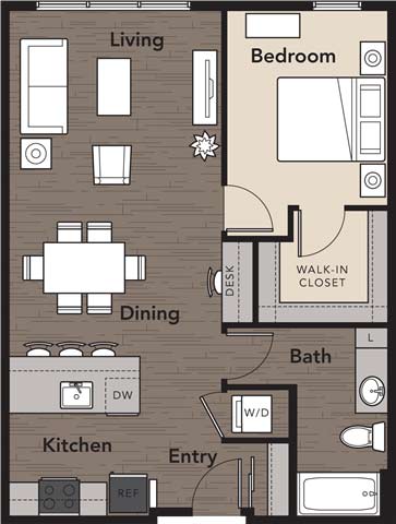 2 bed 2 bath at Kirkland Crossing Apartments, Kirkland, WA