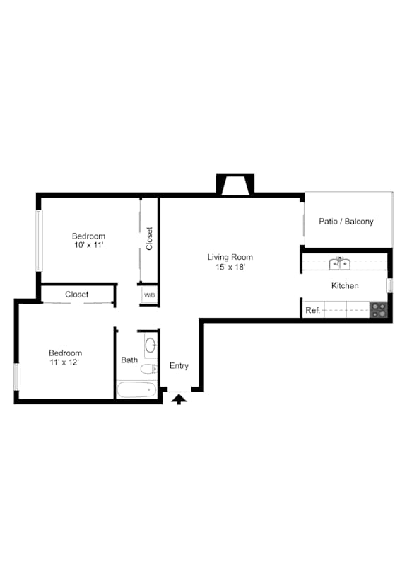 2 bed 2 bath D at Infinity on the Landing Apartments , Euless