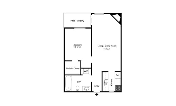 1 bed 1 bath A at Infinity on the Landing Apartments, Texas