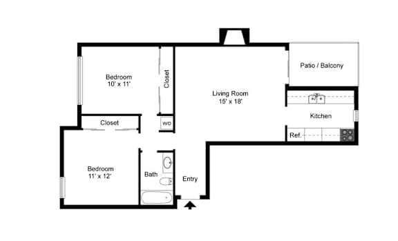 2 bed 2 bath e at Infinity on the Landing Apartments , Texas