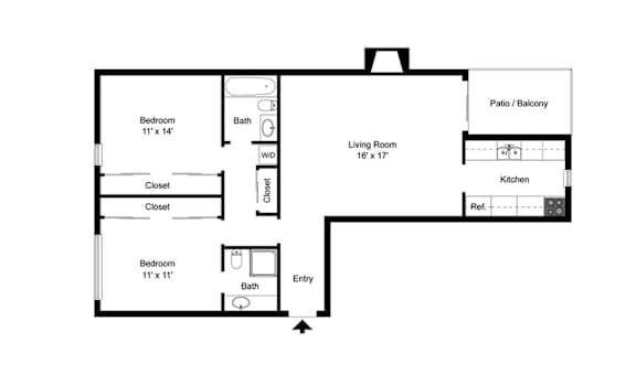 2 bed 2 bath C at Infinity on the Landing Apartments, Euless 76040