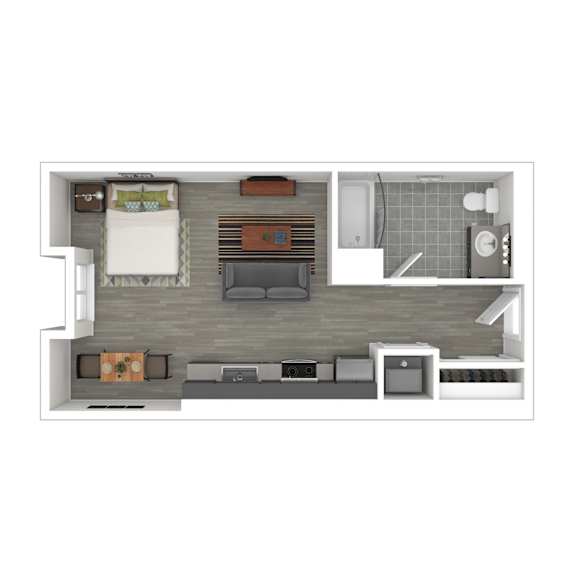Floor Plan  S4 Floor Plan at Catalina West Adams, Los Angeles California