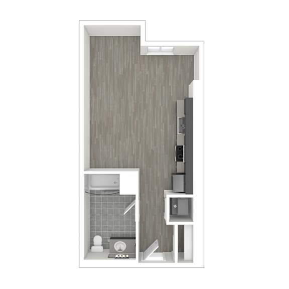 S3 Floor Plan at Catalina West Adams, Los Angeles, CA