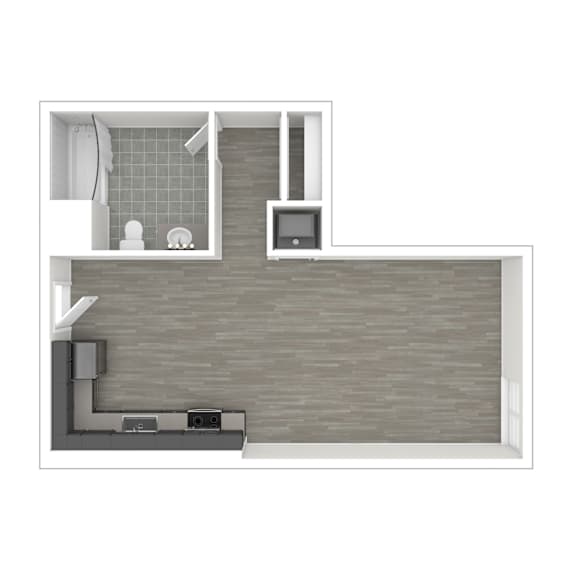 S9 Floor Plan at Catalina West Adams, Los Angeles, 90016