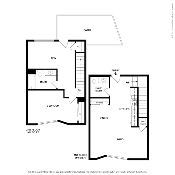 Floor Plan  A3 Floor Plan at 5263 W Adams, Los Angeles, CA 90016