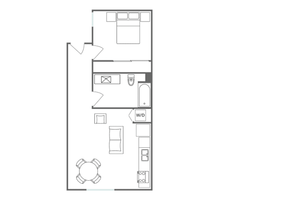 A3 Floor Plan at 5135 W Adams, California, 90016