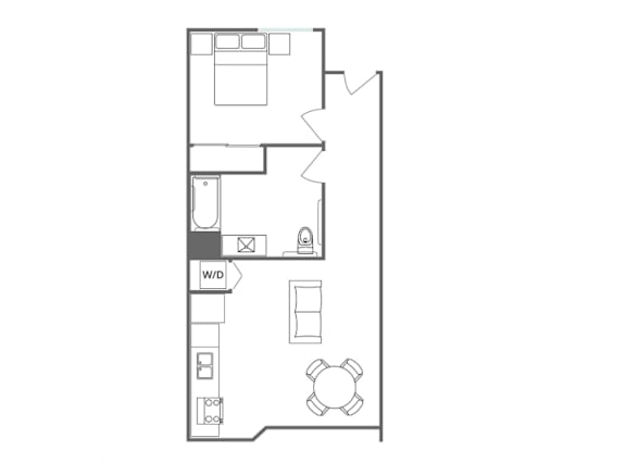 A4 Floor Plan at 5135 W Adams, Los Angeles, CA 90016