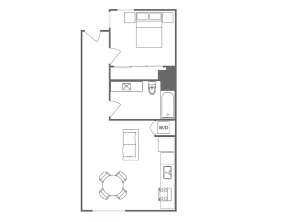 A5 Floor Plan at 5135 W Adams, Los Angeles, CA