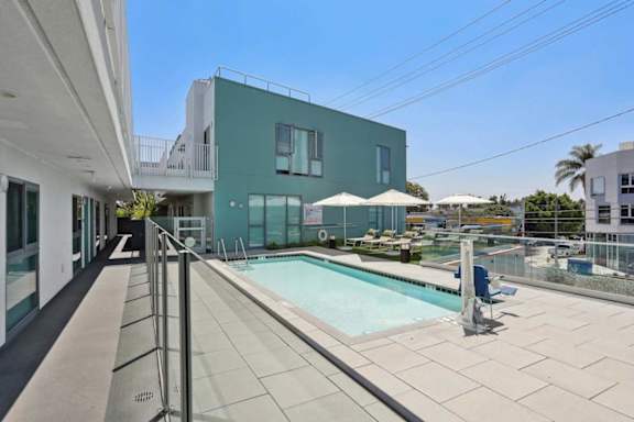 Large Pool at Zoe Lofts, California