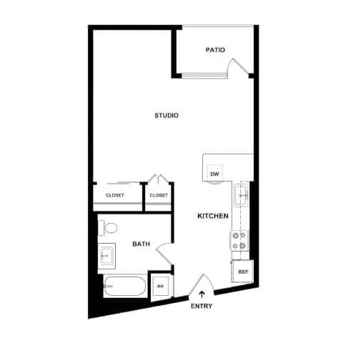 S2 Floor Plan at The Wilson, Santa Monica, CA 90405