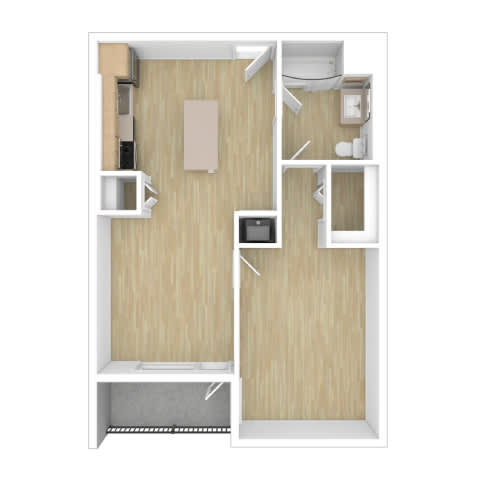 A10 Floor Plan at The Wilson, Santa Monica California