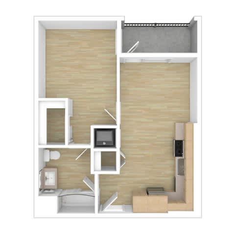 A5 Floor Plan at The Wilson, California