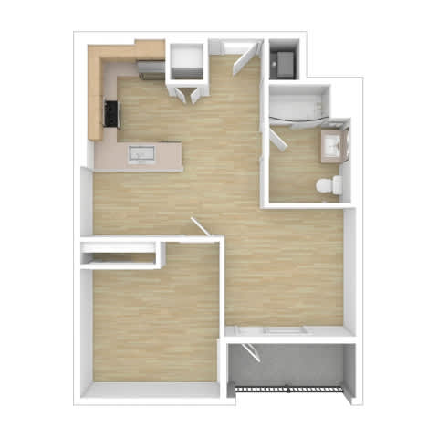 A6 Floor Plan at The Wilson, Santa Monica, CA