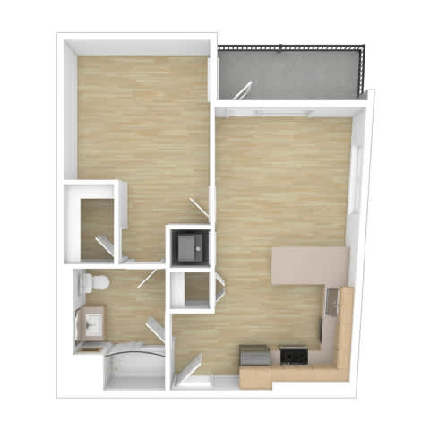 A9 Floor Plan at The Wilson, California, 90405