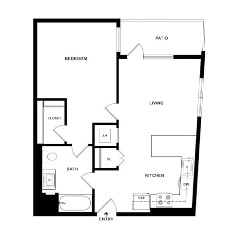 A9 Floor Plan at The Wilson, California, 90405