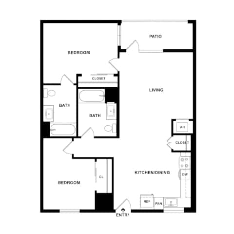 B11 Floor Plan at The Wilson, California