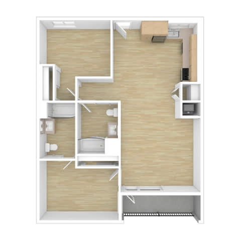 B5 Floor Plan at The Wilson, Santa Monica, CA