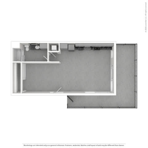 S1 Floor Plan at 810 Ashland, Santa Monica California