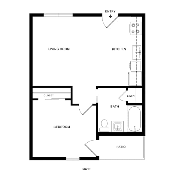A2 Floor Plan at The Dillon II at Silver Lake, California