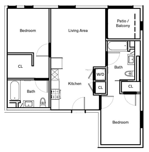 C5 Floor Plan at The Dillon, Los Angeles, CA