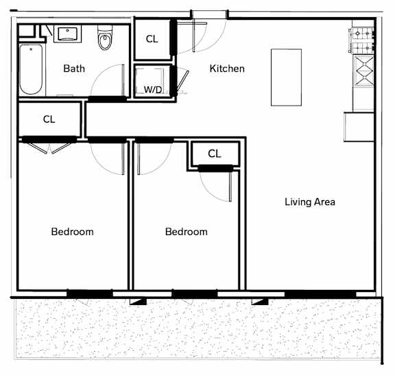 C6 Floor Plan at The Dillon, Los Angeles, 90026