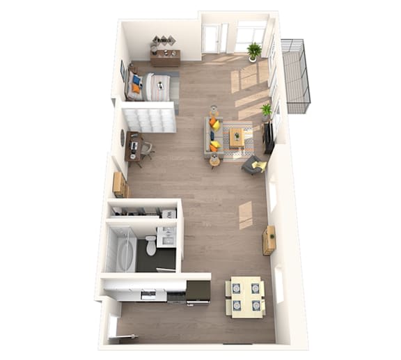 Floor Plan  A4 Floor Plan at 2231 S Western, Los Angeles California