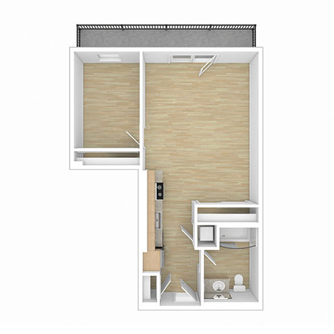 A2 Floor Plan at 2221 S Western, Los Angeles