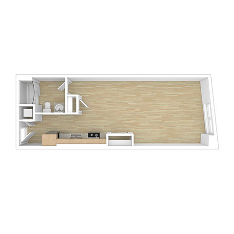 S3 Floor Plan at 2221 S Western, California