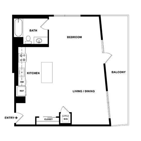 S4 Floor Plan at 2221 S Western, Los Angeles, 90018