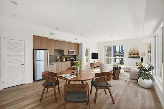 Dining And Living Area at 2221 S Western, Los Angeles California