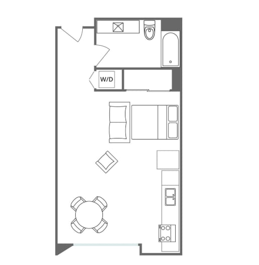S1 Floor Plan at 5135 W Adams, Los Angeles, CA