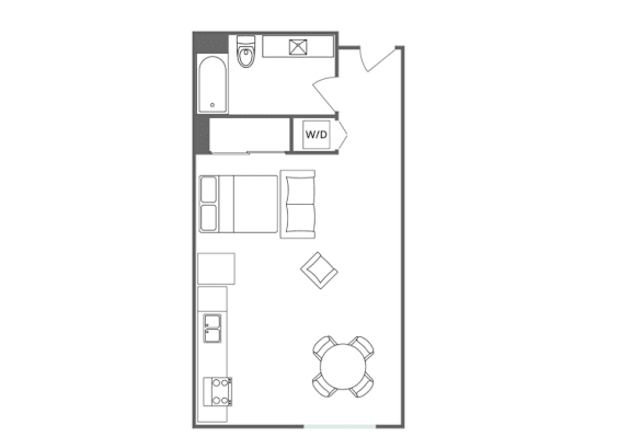 S2 Floor Plan at 5135 W Adams, Los Angeles, 90016