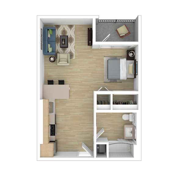 Floor Plan  A3 Floor Plan at The Wilson, Santa Monica California