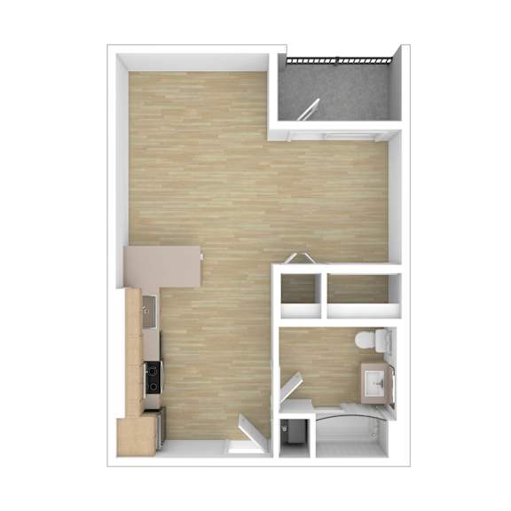 A3 Floor Plan at The Wilson, Santa Monica