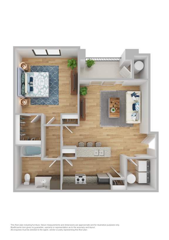1 bed 1 bath A at The Banks at Bridgewater Apartments, Little River