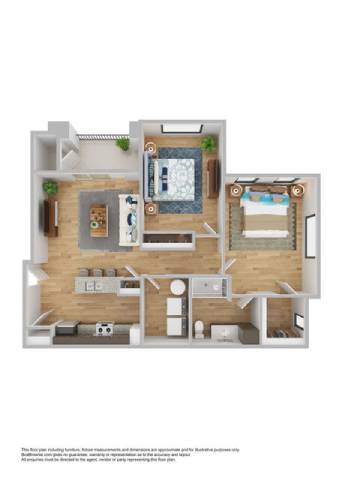 2 bed 1 bath at The Banks at Bridgewater Apartments, Little River, SC, 29566