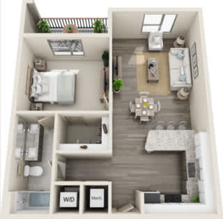 A1 Floor Plan at Mariner Grove, Savannah, 31404