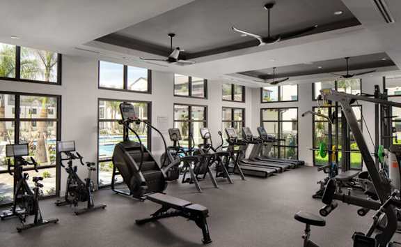 A gym at Las Palmas Apartments, Fort Myers, 33913