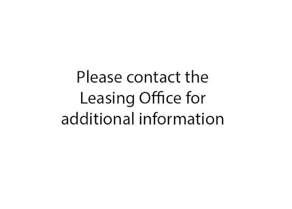 A white background with text instructing to contact the leasing office for more information.