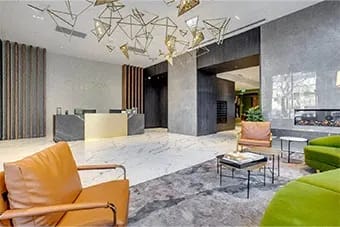 Lobby Lounge Space at Citizen on Jasper, Edmonton, AB