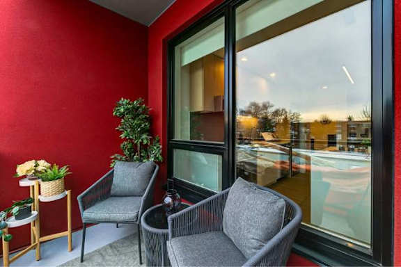 Balcony With Patio at Southpark on Whyte, Edmonton, T6E 3S3