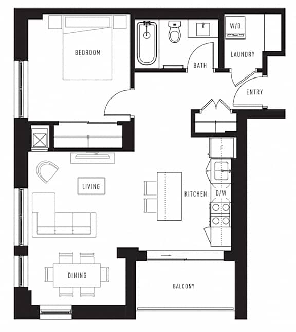 D Floor Plan at Southpark on Whyte, Alberta