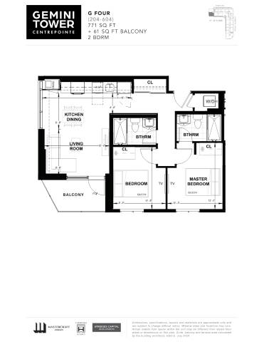 A black and white image of a floor plan for the Gemini Tower.