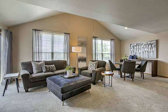 Resort Style Living Room at Tranquility Pointe, Omaha, NE
