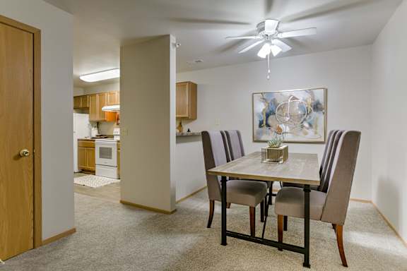 Decorated Dining Area at The Pointe, LaVista, Nebraska