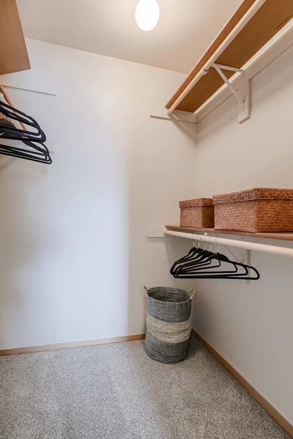 Built-In Shelving In Closet at The Pointe, LaVista, Nebraska