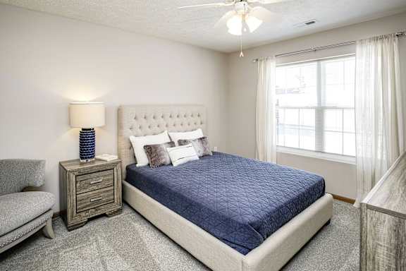 Bedroom Interior at Standing Bear Lake, Omaha, NE